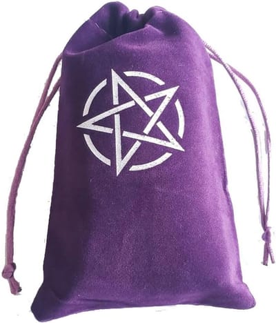 Paarse Velours Tarot Opbergzakken voor Tarotkaarten, Sieraden en Cadeaus - 18 x 10 cm