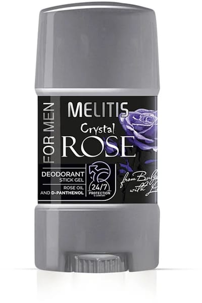 Deodorant stick-gel Crystal Rose voor mannen - frisse en schone geur - gevoelige huid 65 g