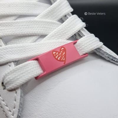 Beste Veters - Schoenaccessoires - Veter gesp - Veters hartjes - Veter gesp love - Schoenaccessoires roze - Veter gesp hartje