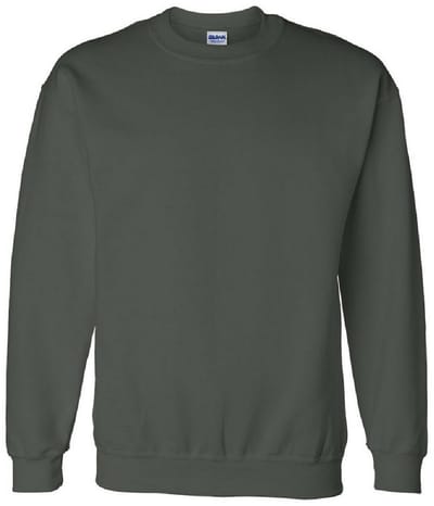 Gildan DryBlend Adult Set-In Crew Neck Sweatshirt (13 kleuren) (Bosgroen)