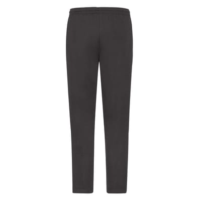 Fruit of the Loom Heren joggingbroek met open zoom (Zwart)