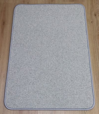 PRIMA - Wollen vloerkleed - Deurmat - Davi - mint - blauw - groen - ecru - 60x90cm