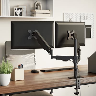 vidaXL - Monitorbeugels - 27 - inch - scherm - gasveer - 20 - kg