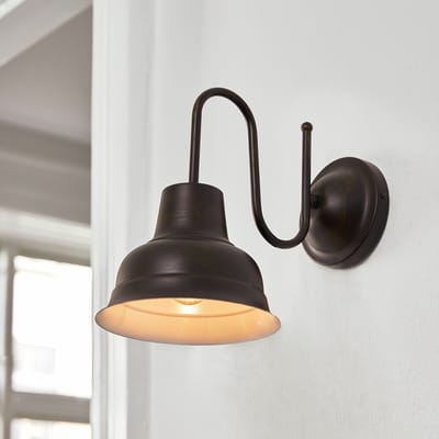 LOBERON Wandlamp Sidney antiekbruin