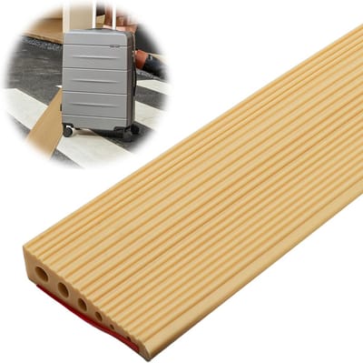 Antislip Drempelhulp voor Rolstoel en Kinderwagen 100x10x2.5CM | Rubberen Oprijplaat