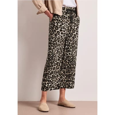 Broek met gedessineerde Wide Legs