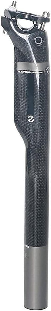Carbon Zadelpen - Fietszadelpen MTB - Fietsen Onderhoud - Lichtgewicht Materiaal - 30.8 x 350MM - Glanzend Zwart