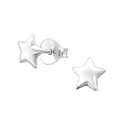 Aramat Jewels | Oorbellen | 925 Sterling Zilveren Sterretjes Oorknopjes 6mm | | | |6mm | Zilver | Kinderen, Volwassenen | Verkleurd niet