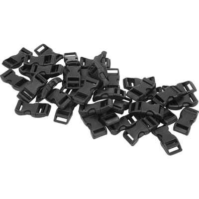 40 stuks/set Plastic zijgespjes met contour voor paracord armbanden/tas/huisdierenriem