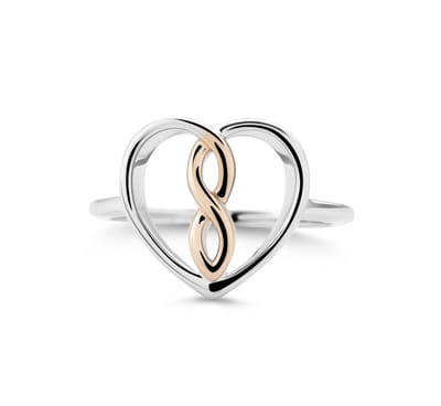 Orphelia Dames 925 Sterling Zilveren Ring - Zilver/Roze ZR-7475