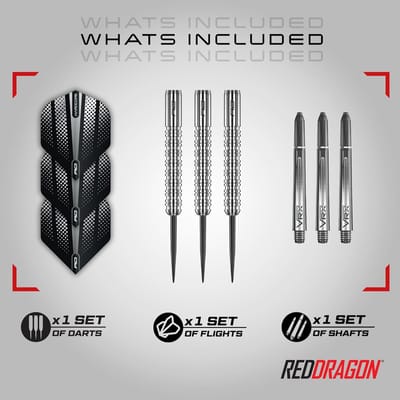 Tungsten Dartpijlen Professioneel 21, 23, 25 of 26g met Flights en Dartschafts