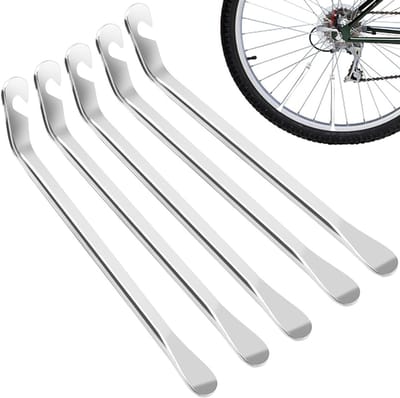 Set van 5 Metalen Fietsketting Levers voor Bandenreparatie, Duurzaam en Lichtgewicht Gereedschap voor Fietsbanden, Ideaal voor Thuis en Onderweg