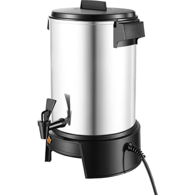 Cafetière Commerciale, 30 Tasses 4,5L Distributeur de Boissons Chaudes avec Robinet Anti-Goutte, Cafetière 1190W à Préparation Rapide, Contrôle Automatique de la Température, pour