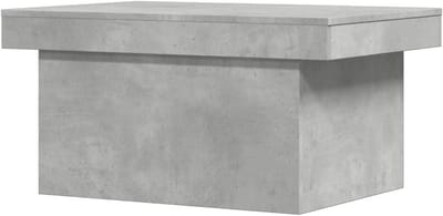 Salontafel - Bijzettafel Koffietafel - Woonkamer Meubel - Verborgen Opbergruimte - 80x55x40 cm - Betongrijs