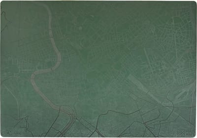 Place Maps Placemat Stadskaart Venetië - Kunstleer - Cacaobruin - 1 Stuk
