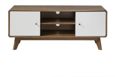 CALICOSY - TVkast met 2 deuren en 2 nissen 129x39x53cm