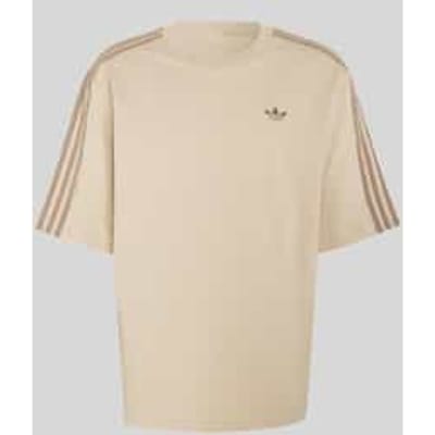 Loose fit t-shirt van pure katoen met gestikt logo