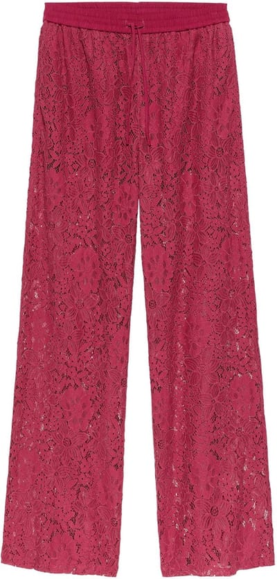 Catwalk Junkie Pull On Lace Trousers Broeken Dames - Bordeaux - Maat 36