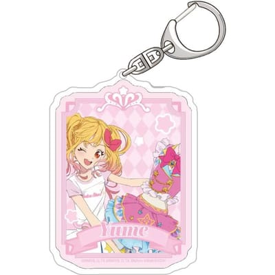 Aikatsu! Mio Yume Mizuki Hana Raki Hime Akari Aine Ichigo Officiële HD Acryl Sleutelhanger Tas Hanger anime merchandise Fans Bedel Cadeaus 6 cm white