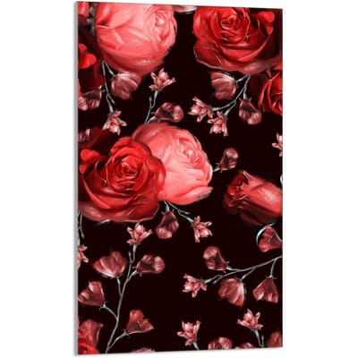 TMK ArtDeko - Snijplank - 30x52 cm - Roze - Sierlijk - Glas