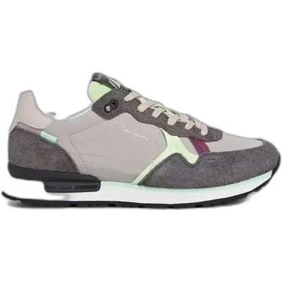 Pepe Jeans Brit Air Schoenen Grijs EU 36 Vrouw