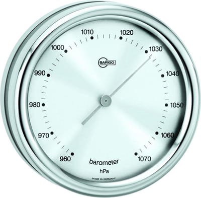 Barigo 823 CR ORION barometer - edelstaal - Ø 10 cm