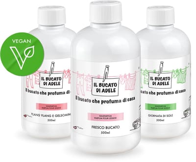 Il Bucato di Adele Wasparfum Frisse Was 500m + Ylang Ylang E Jasmin 500ml + Zonnige Dag 500ml