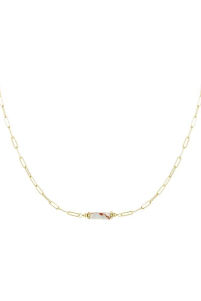 Ketting Gem Stone Schakel - Blauw