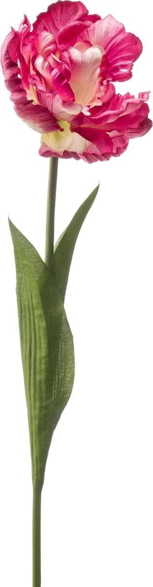 Emerald - Kunstbloem Tulp Paris 66cm zachtroze - Kunstplant voor binnen