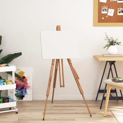vidaXL - Schildersezel - 100x104x172 - cm - massief - beukenhout