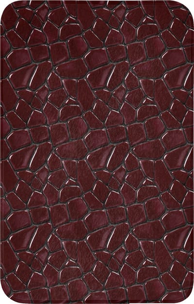 WC mat 50x80 cm - Antislip - Mozaïek - Tegel - Bordeauxrood - Toiletmat - Vloermat - Douchemat - Toilet tapijt - Toiletmatten