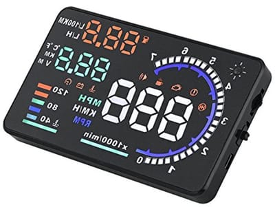 Dailygoody - Head Up Display - Snelheidsweergave - Vermoeidheidsherinnering - 5,5 inch - Veelkleurig - OBD2 Interface - Voor alle voertuigen