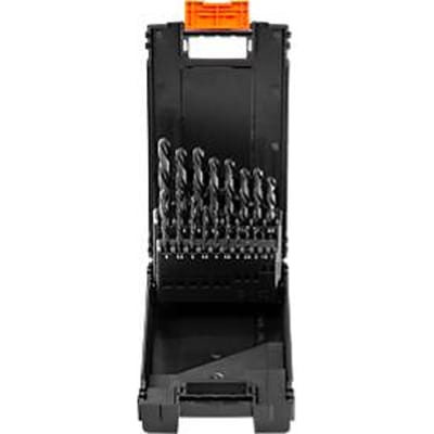 Projahn draaiboorset, HSS-G, 19-delig, Ø 1-10 mm / 0,5 mm stappen, boorpatroon, links snijdend