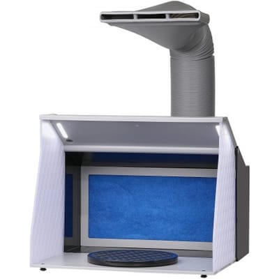 VEVOR Airbrush-spuitcabine-kit 405 x 330 x 355 m, Draagbaar Airbrush-afzuigsysteem, Airbrush-spuitcabine-afzuigsysteem 5,2 m³/min met Dubbele Ventilatoren voor het Maken van Airbrush-modellen, Schilderwerkzaamheden, enz.
