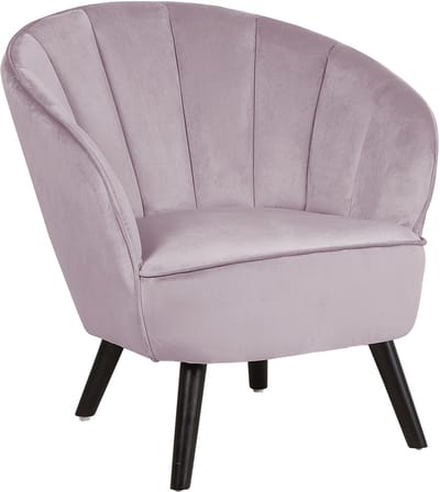 DALA - Fauteuil - Roze - Fluweel