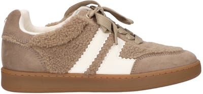 La Strada Sneaker Taupe Teddy - Damesschoenen - Maat - 36