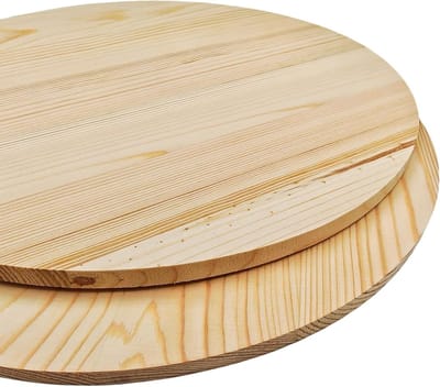 Houten Cirkel Platen - Ronde Hout Schijven - Ambachtelijke Projecten - Gladde Afwerking - 35 x 1 cm - Natuurlijk Hout