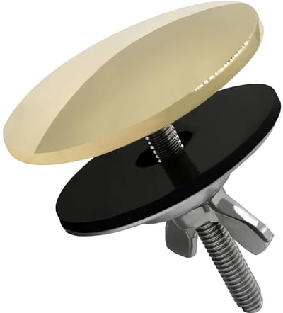 Dailygoods - 1 Stuk Sifon Gatdeksel, 5,08 cm Roestvrijstalen Keuken Sifon Gatdeksel, Goede Afdichting voor Lekkagepreventie (Goud)