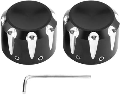 Dailygoods- Motorkap Moer - 2 Stuks - Aluminium - Decoratieve Hardware - Motorfiets - Stijlvol Design - 100% Gloednieuw