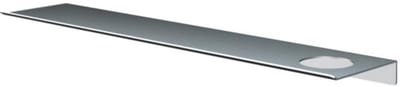 Hotbath &More Shelves - Planchet 60 Cm - Inclusief Bevestigingsrails - Met 1 Uitsparing - Voor Zeepdispenser of Beker - RVS 316