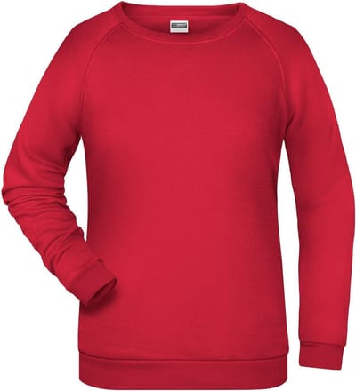 James And Nicholson Dames/dames Basic Sweatshirt (Rood)