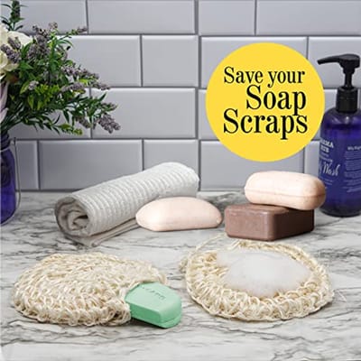 Natuurlijke Sisal Loofah - Handgeweven Douche Luffa voor Exfoliatie - Duurzame Body Scrubber - Zero-Waste Zeepzakje