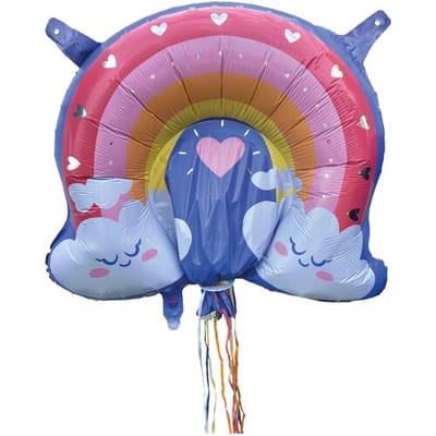 Party Factory Herbruikbare ballon (Regenboog)