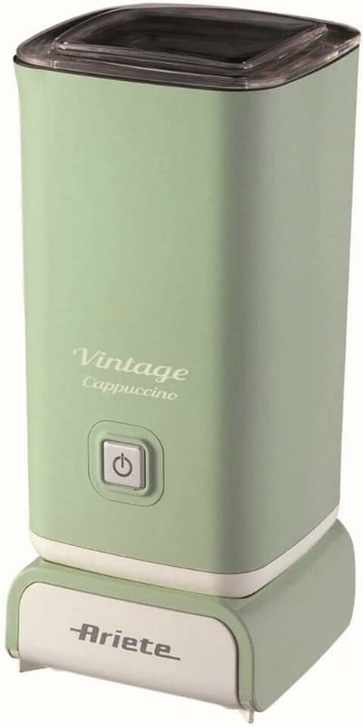 Ariete 2878/04 - Vintage melkopschuimer - 500 Watt - 140ml schuim - 250ml opwarmen - Groen