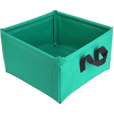PVC Buiten Draagbaar Opvouwbaar Inklapbaar Grote Capaciteit Waterdicht Emmer Waskom voor Reizen Kamperen Picknick blue