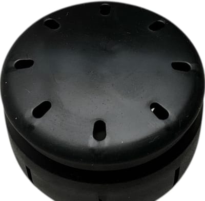 Famanu - Zwarte metalen trekhaakdop, universeel Ø50 mm, duurzame beschermkap