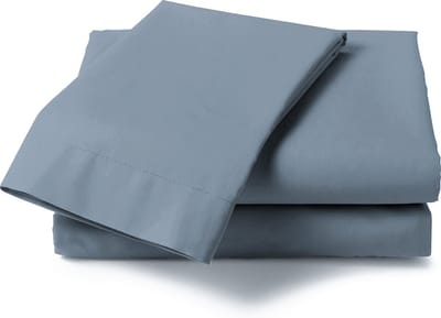 Heckett & Lane Elementi katoen/satijn laken blauw - 270x290 - lichte glans - prachtige materiaal