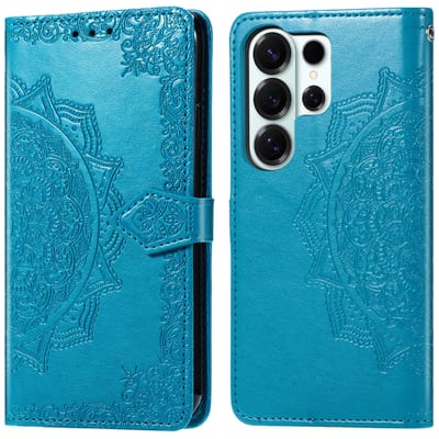 imoshion Hoesje - Geschikt voor Samsung Galaxy S26 Ultra - Mandala Bookcase - Turquoise