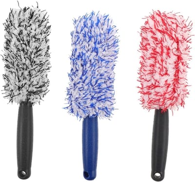 Autowielborstels - Velgenborstel Set - Auto Reinigen - Sneldrogend Microvezel - 30 cm Lengte - Diverse kleuren