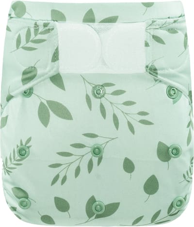 HappyBear zwemluier klittenband - Botanical - 0-3 jaar - in maat verstelbaar - baby zwembroek
